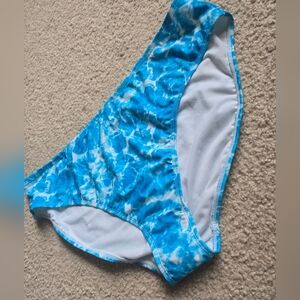 🌈George Blue Water Print Bikini Bottom – Size XXL – NWOT